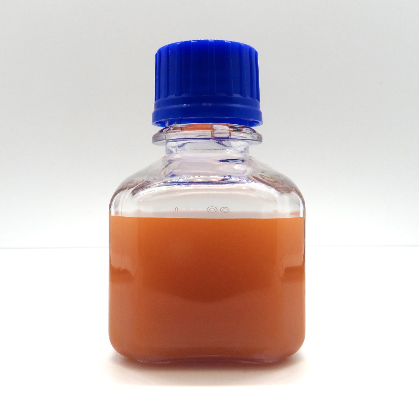 Unlabeled bottle containing 125 nm citrate coated gold nanoparticles from NanoBrand