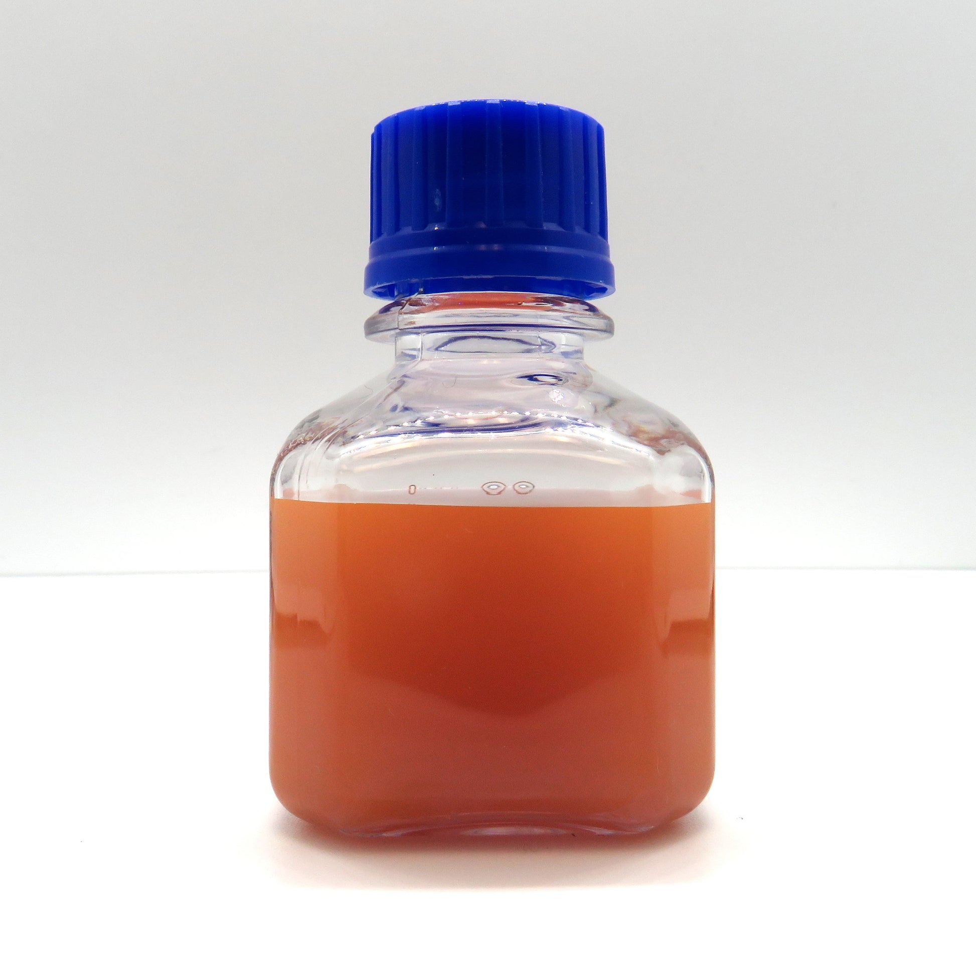 Unlabeled bottle containing 150 nm citrate coated gold nanoparticles from NanoBrand