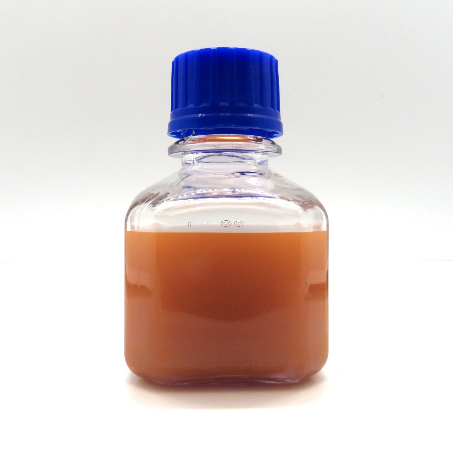 Unlabeled bottle containing 200 nm citrate coated gold nanoparticles from NanoBrand
