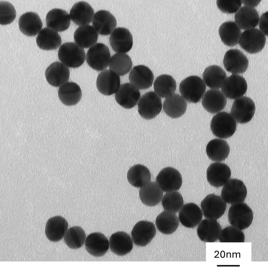 20 nm PEG coated spherical gold nanoparticles IVD-READY in stable colloidal suspension 

