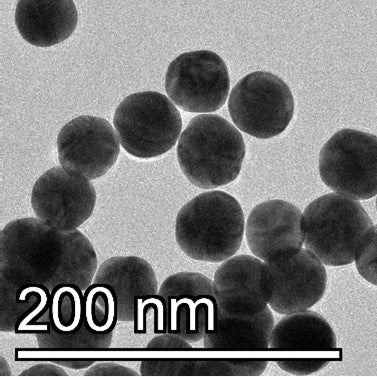 40 nm PEG coated spherical gold nanoparticles in stable colloidal suspension.

