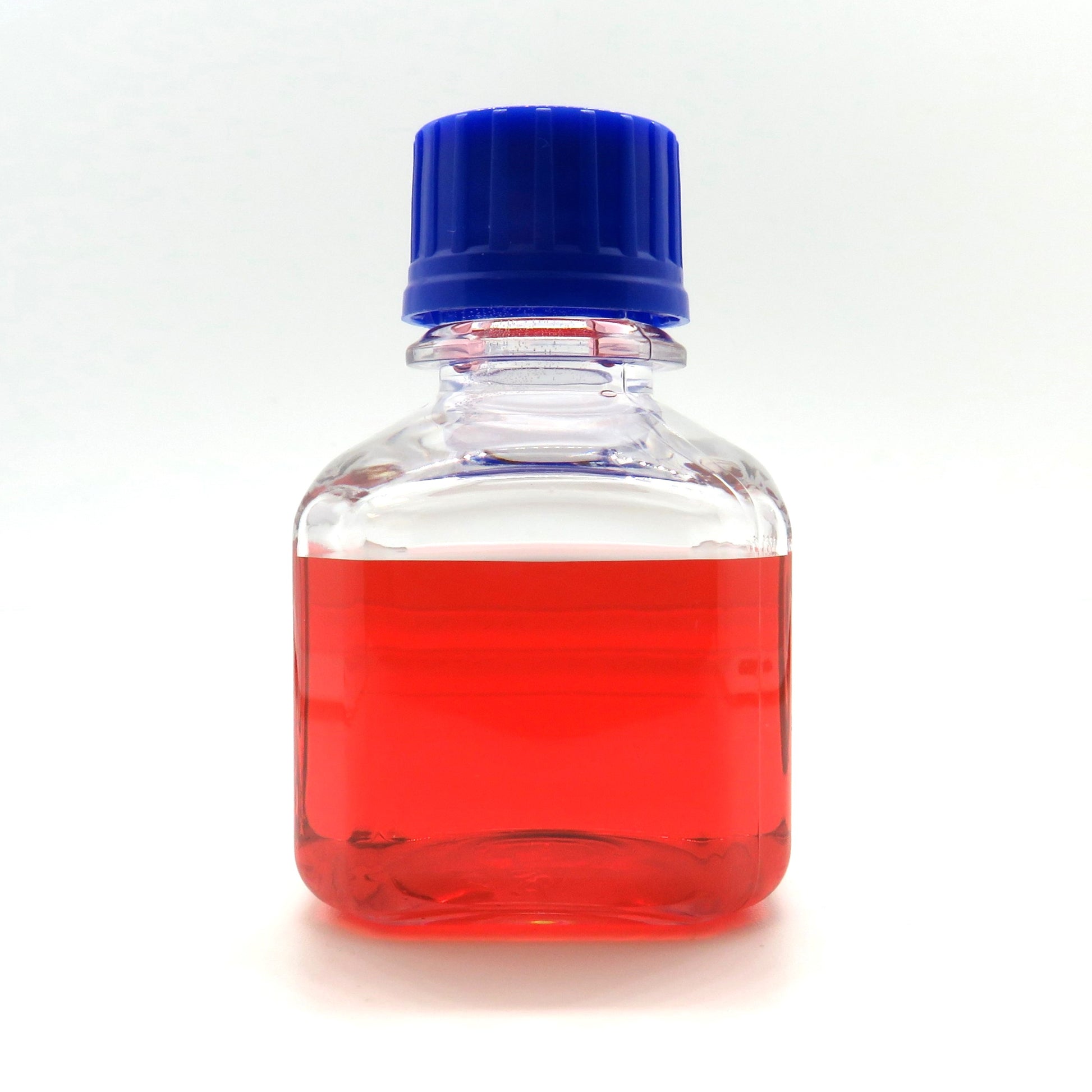Unlabeled bottle containing 40 nm citrate coated gold nanoparticles from NanoBrand.

