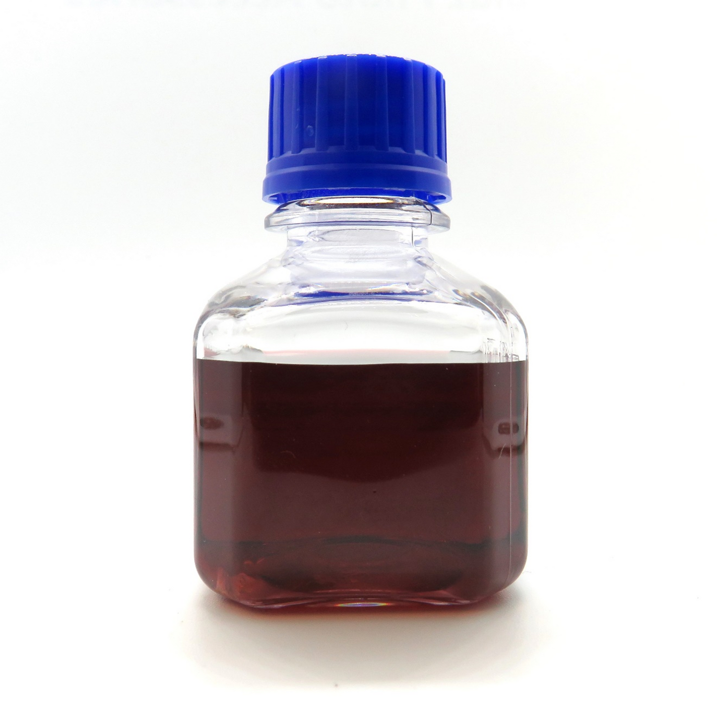 Unlabeled bottle containing 7 nm citrate coated gold nanoparticles from NanoBrand.
