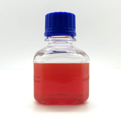 Unlabeled bottle containing 80 nm citrate coated gold nanoparticles.