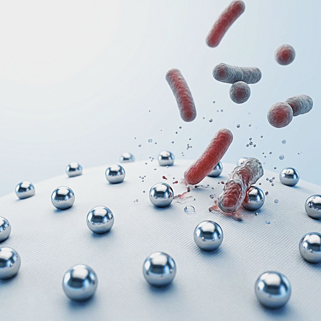 Representation of the use of silver nanoparticles for packaging materials